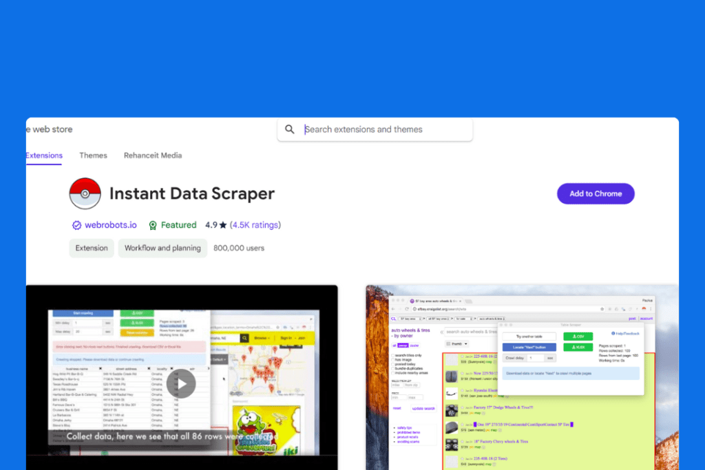 Instant Data Scaper